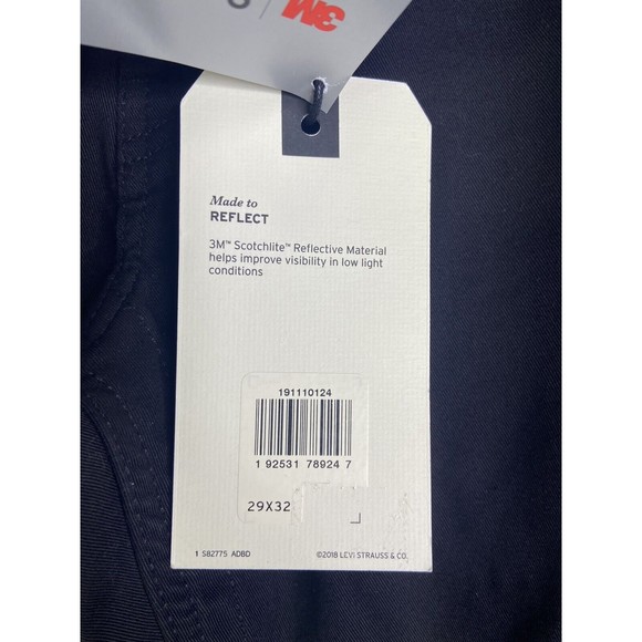 Levi's 511 Slim Scotchlite 3M Reflective Stripe Jeans 191110124 Mens Size 29x32 - Picture 5 of 11